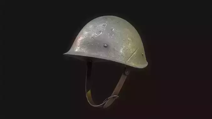 Combat Helmet Soviet WW2 PBR Free low-poly 3D model