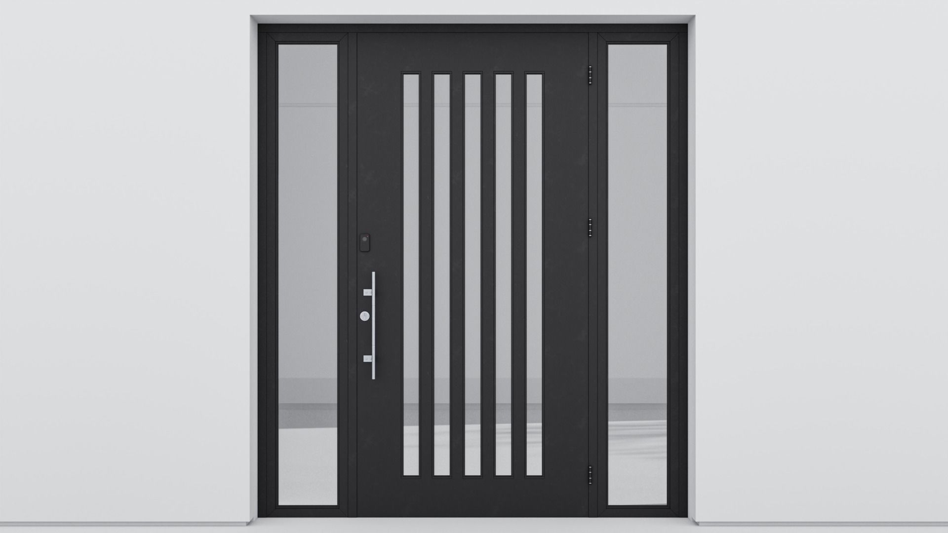 Aluminium door 128 3D model_1