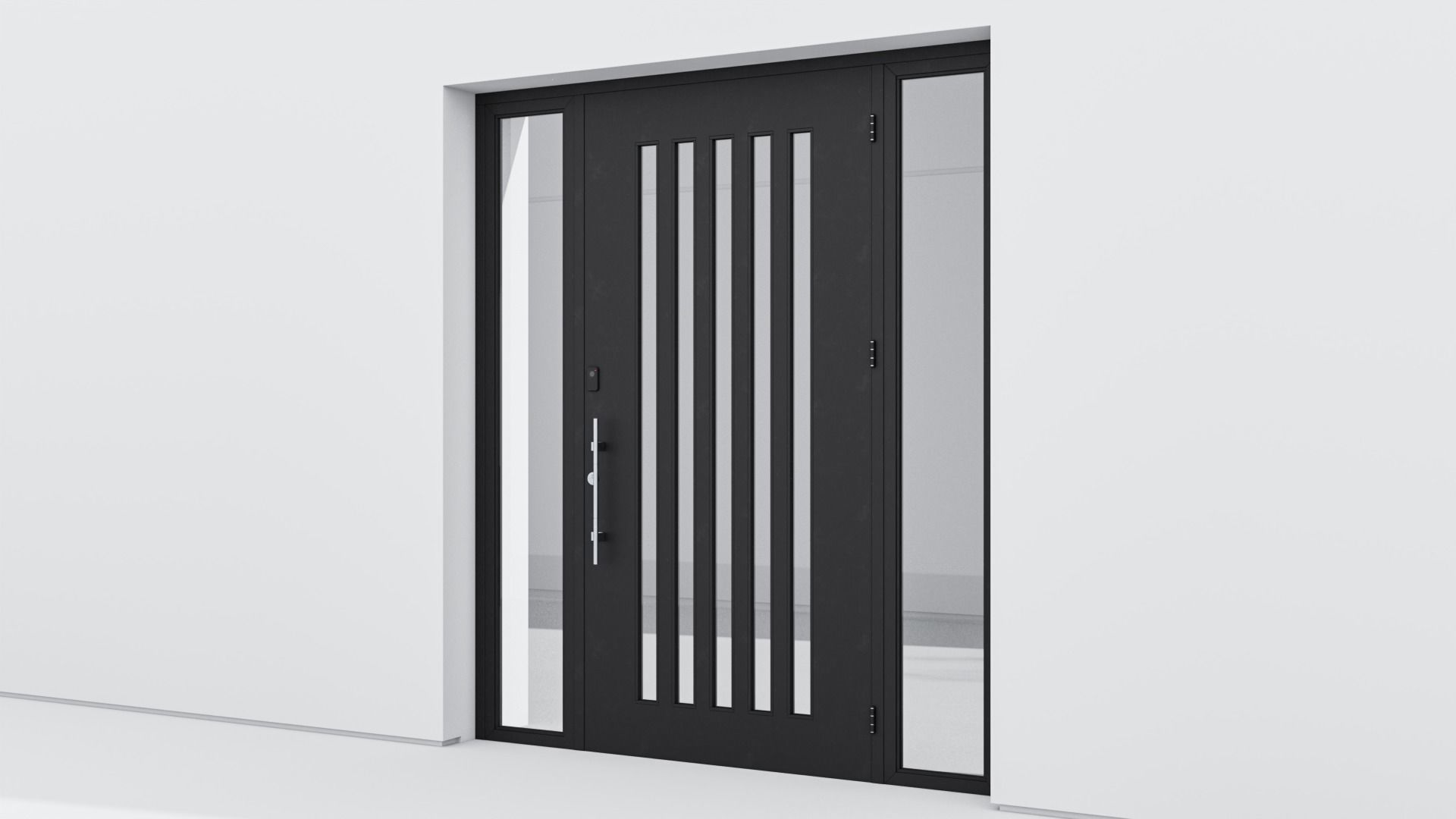 Aluminium door 128 3D model_3