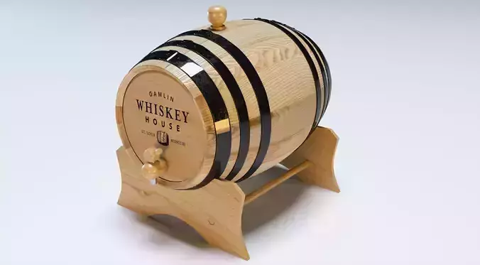 Whiskey barrel 3D model