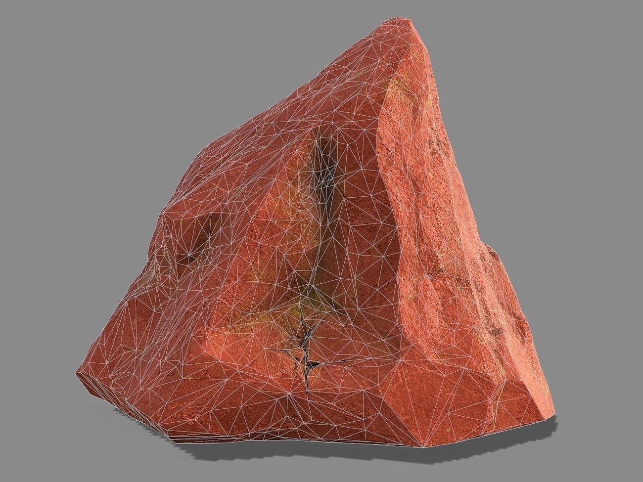 Mountain Rock 03 Low-poly 3D model_1