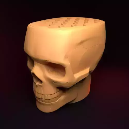 PEN HOLDER SKULL