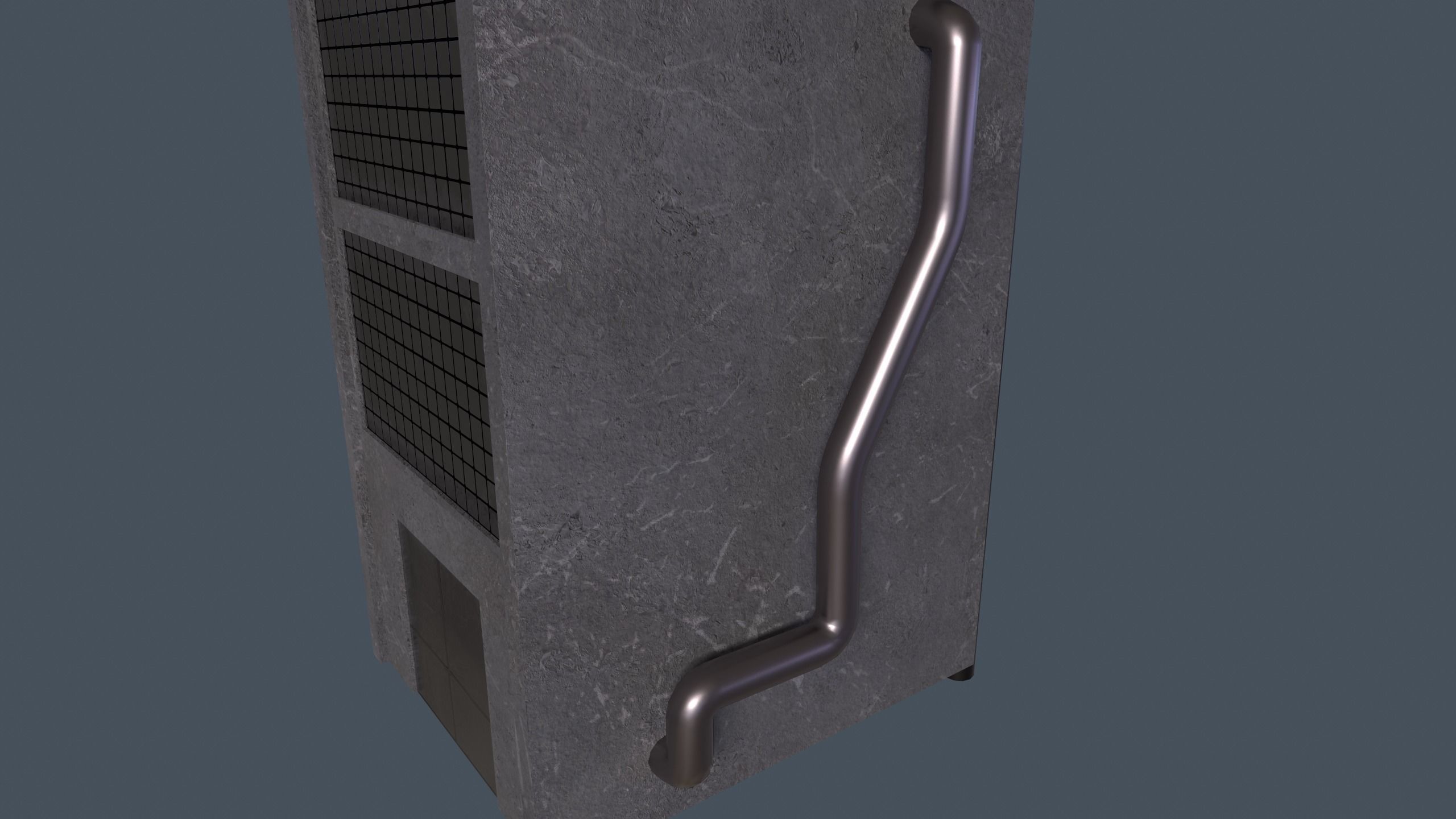 Factory air conditioning unit Low-poly 3D model_12