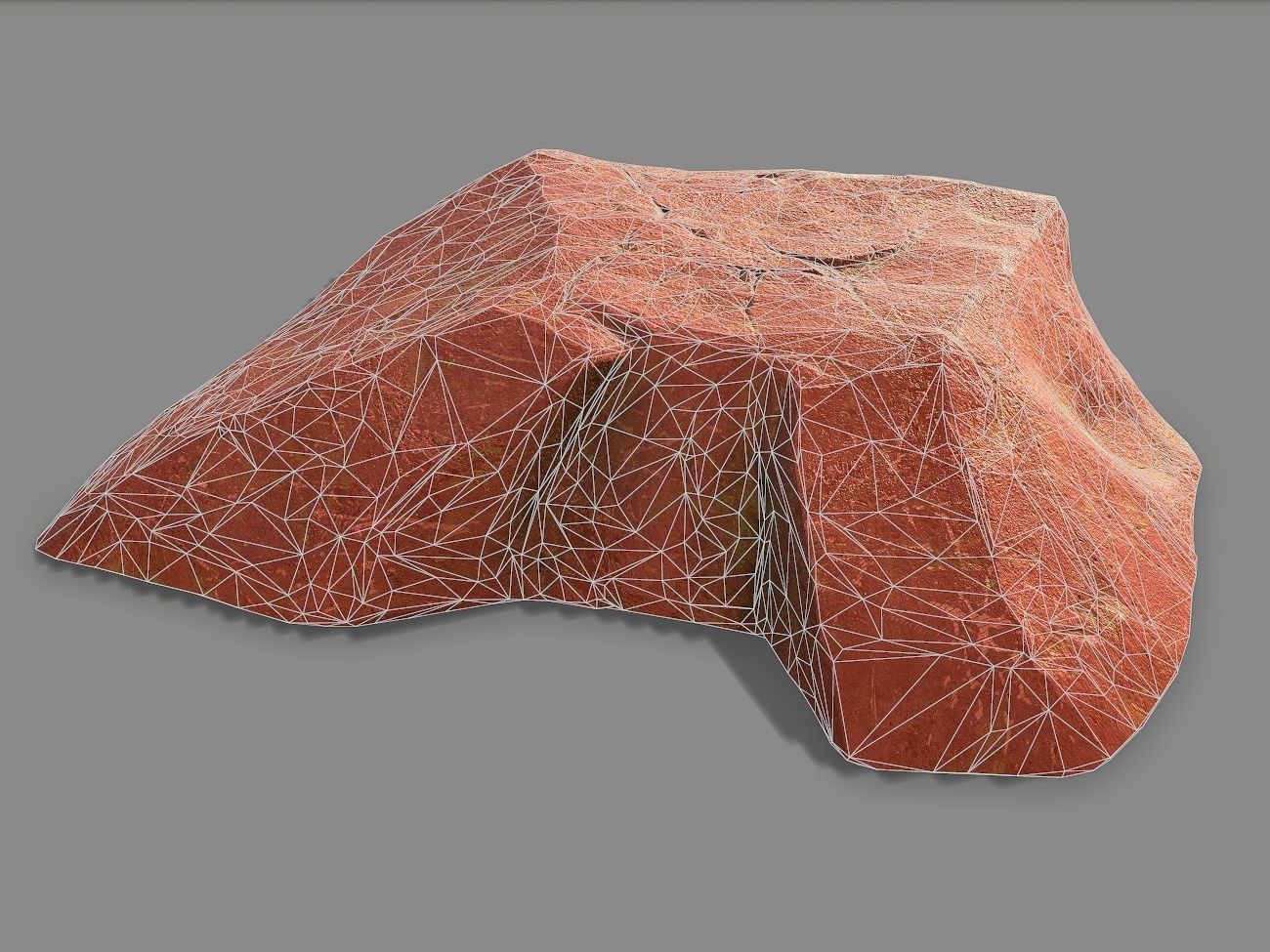 Mountain Rock 06 Low-poly 3D model_1