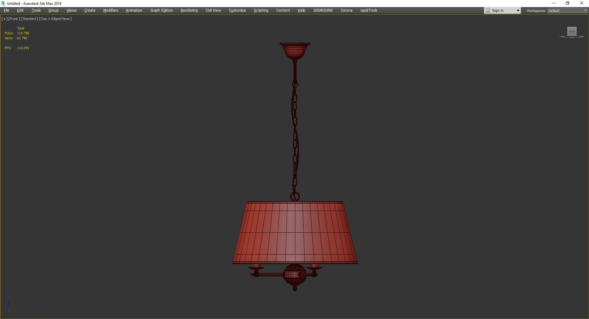 Arte Lamp ALICE Low-poly 3D model_2