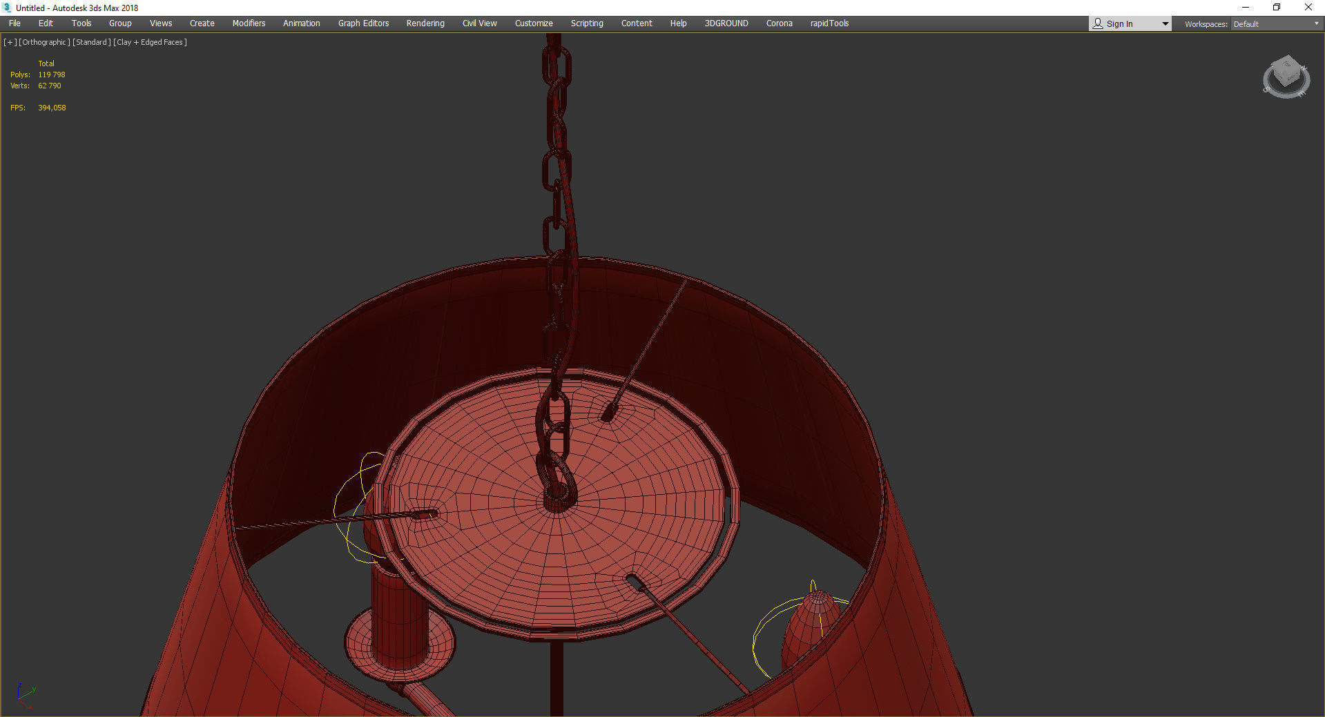 Arte Lamp ALICE Low-poly 3D model_4