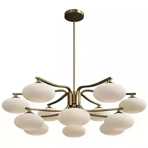 Oval Balls Mushrooms Chandelier