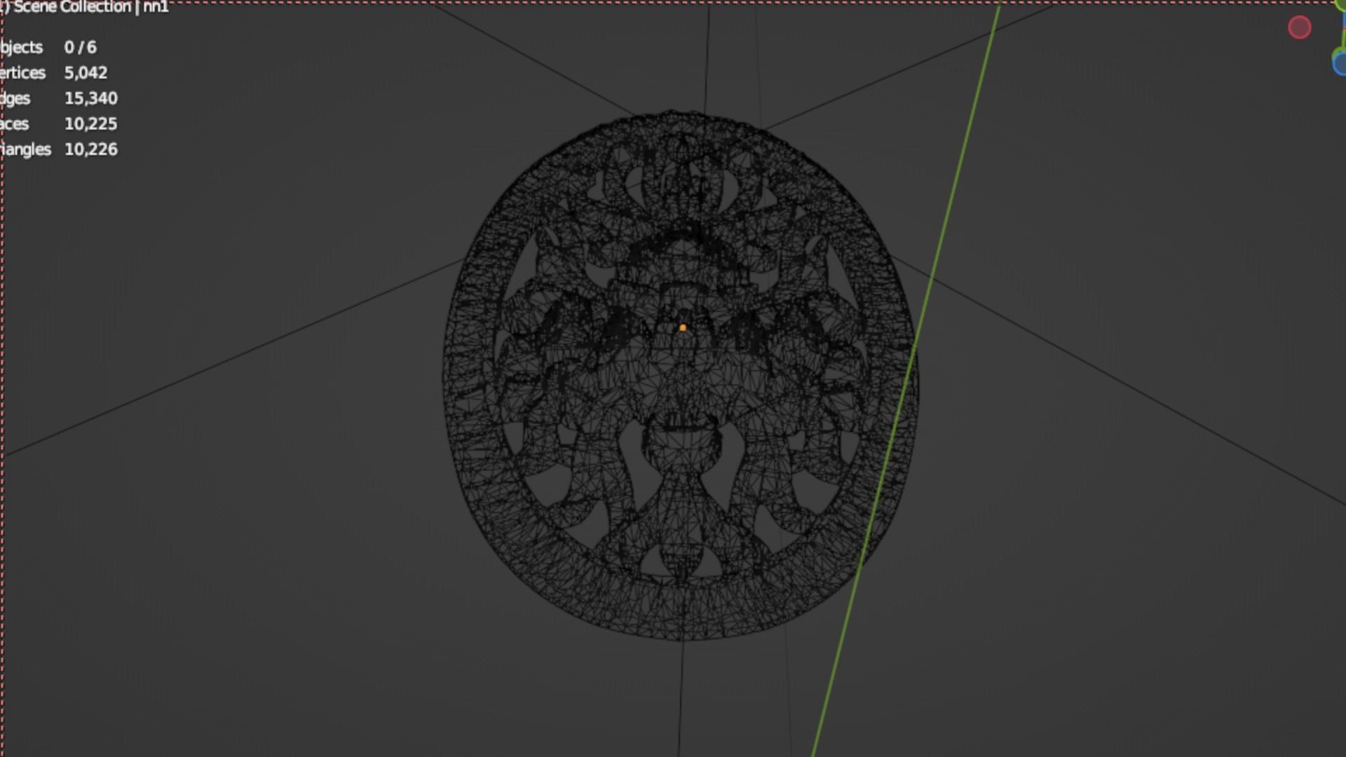 Classic oval decor ornament 268 3D model_6