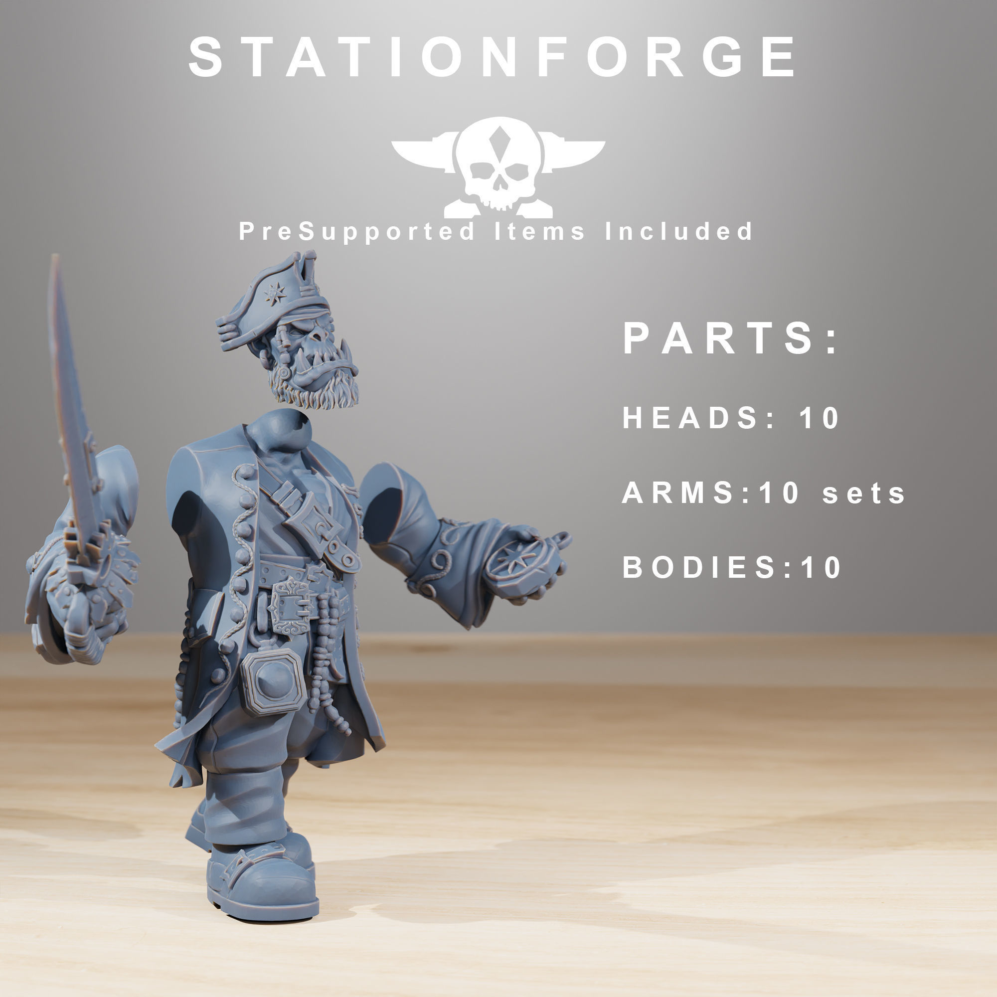 Orkaz Pirates 3D print model_6