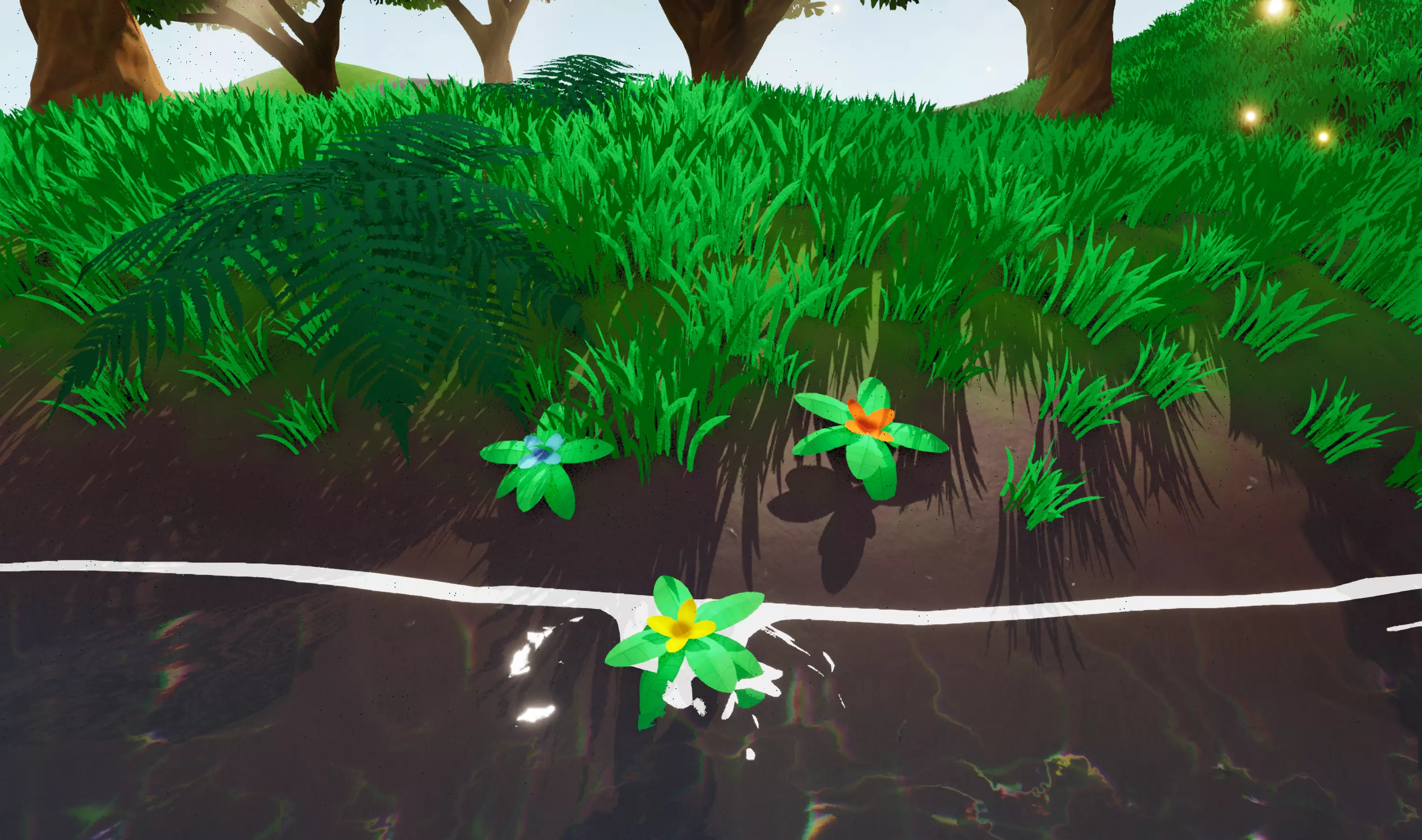 Stylized Low Poly Foliage Pack Low-poly 3D model_0