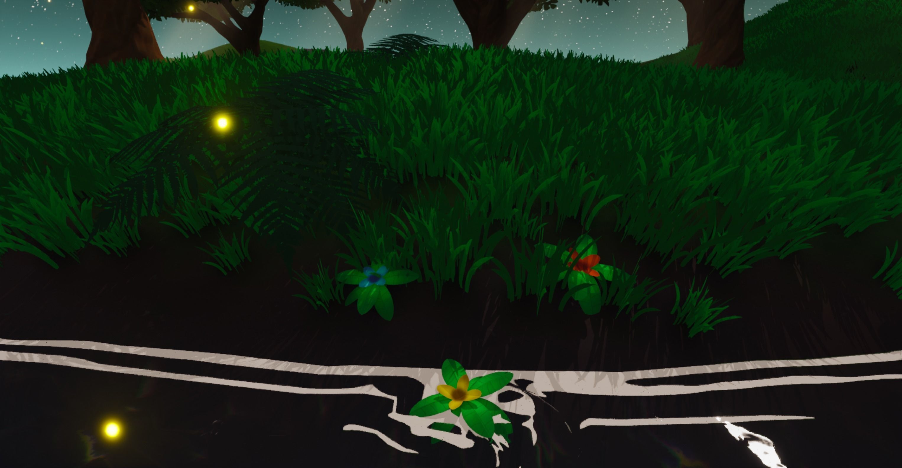 Stylized Low Poly Foliage Pack Low-poly 3D model_3