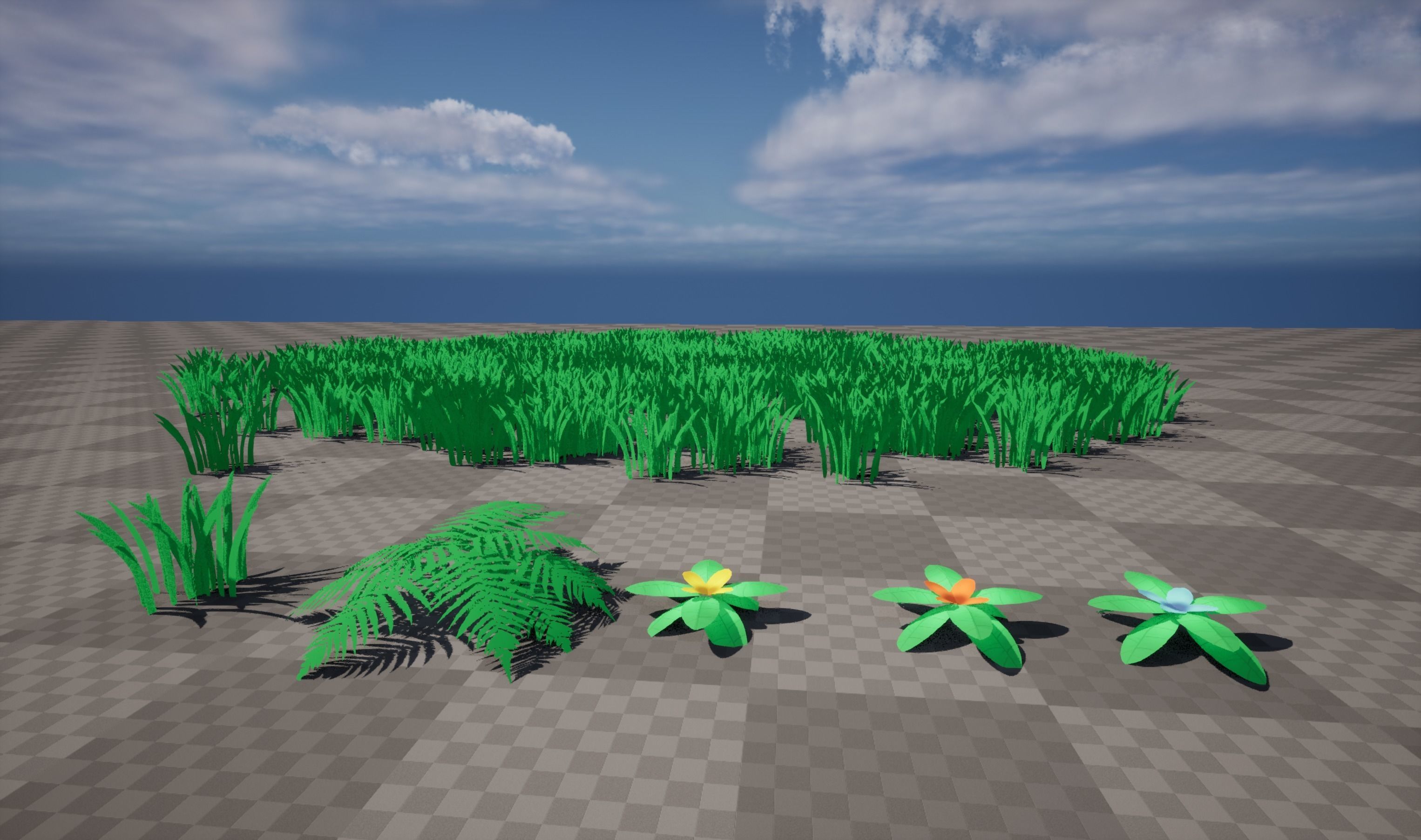 Stylized Low Poly Foliage Pack Low-poly 3D model_4