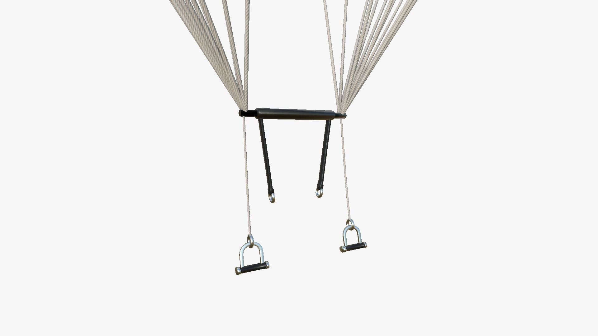 Parachute A11 Forest Camouflage - Character Accessories Design Low-poly 3D model_5