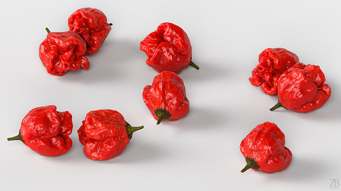 Carolina Reaper 3D model 3