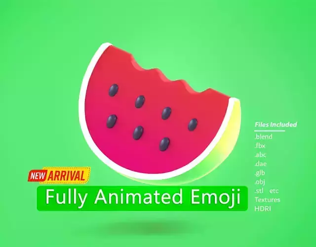 Watermelon Emoji new Animated