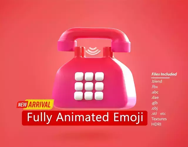 Telephone Emoji new Animated