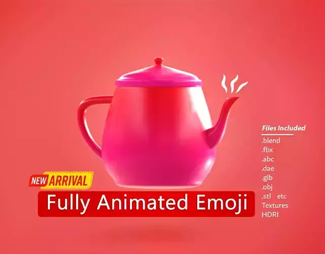 Teapot Emoji new Animated