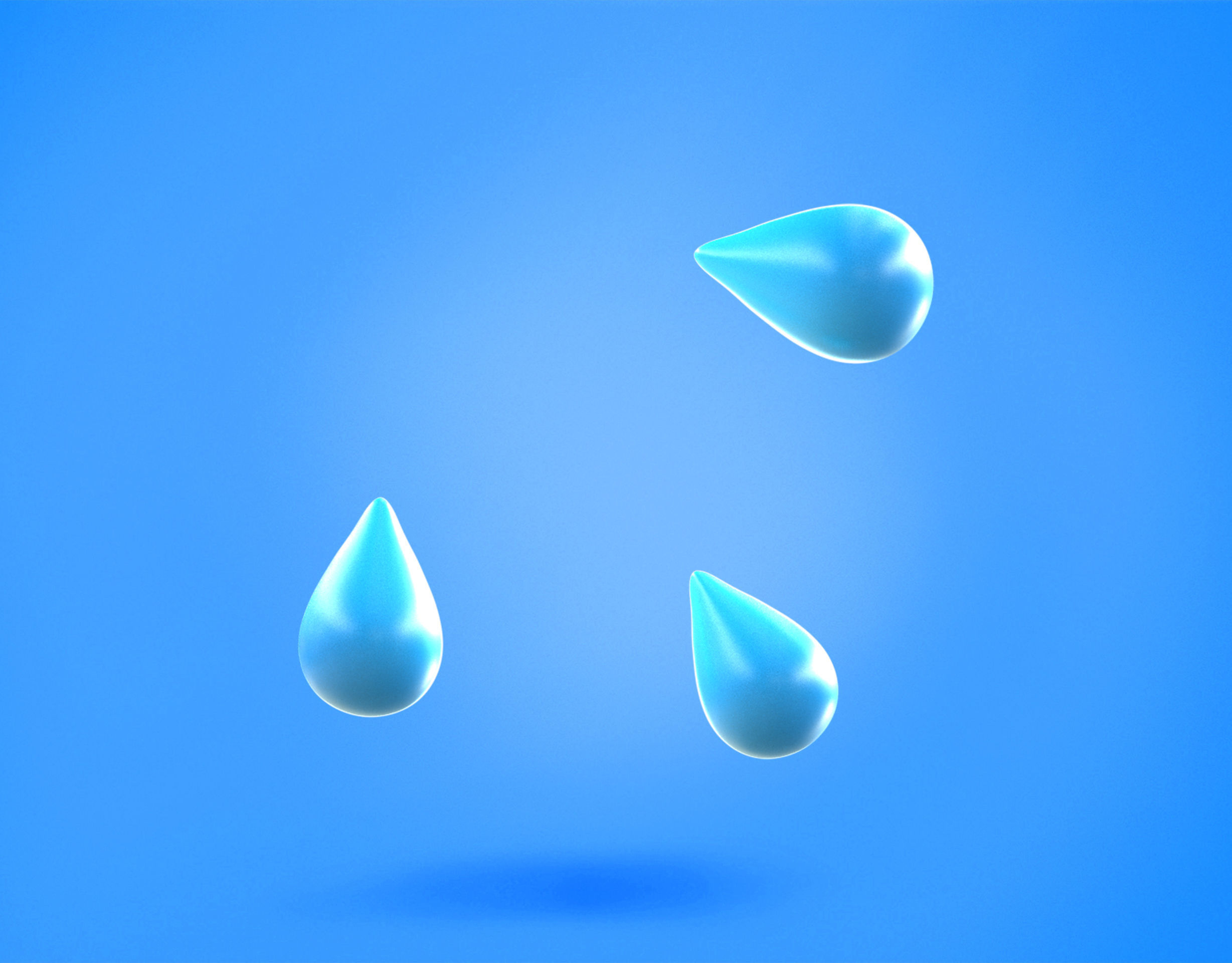 Splash Drops Emoji new Animated Low-poly 3D model_7
