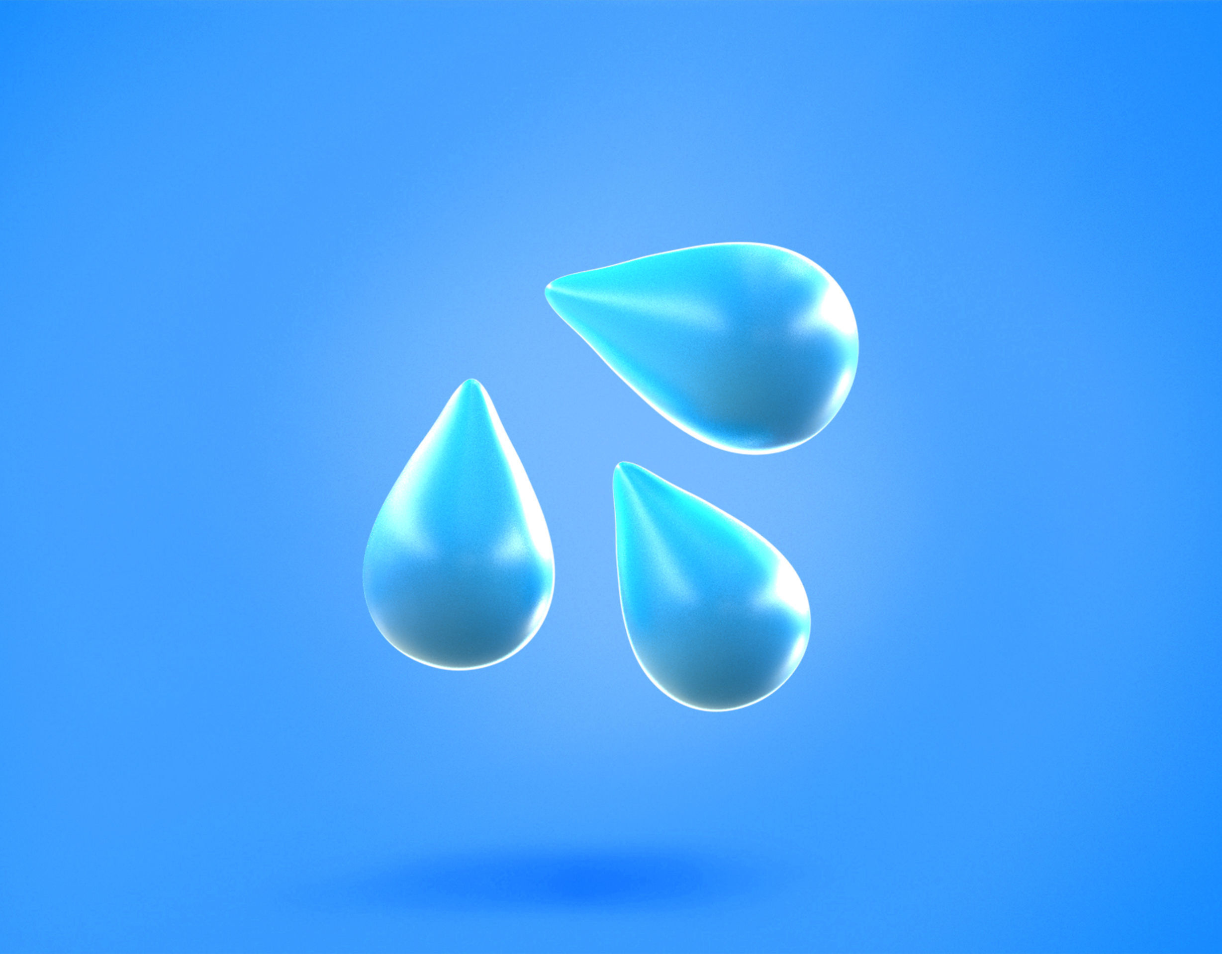 Splash Drops Emoji new Animated Low-poly 3D model_4