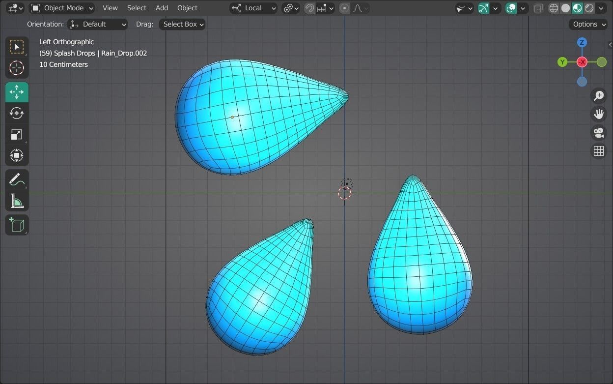 Splash Drops Emoji new Animated Low-poly 3D model_15