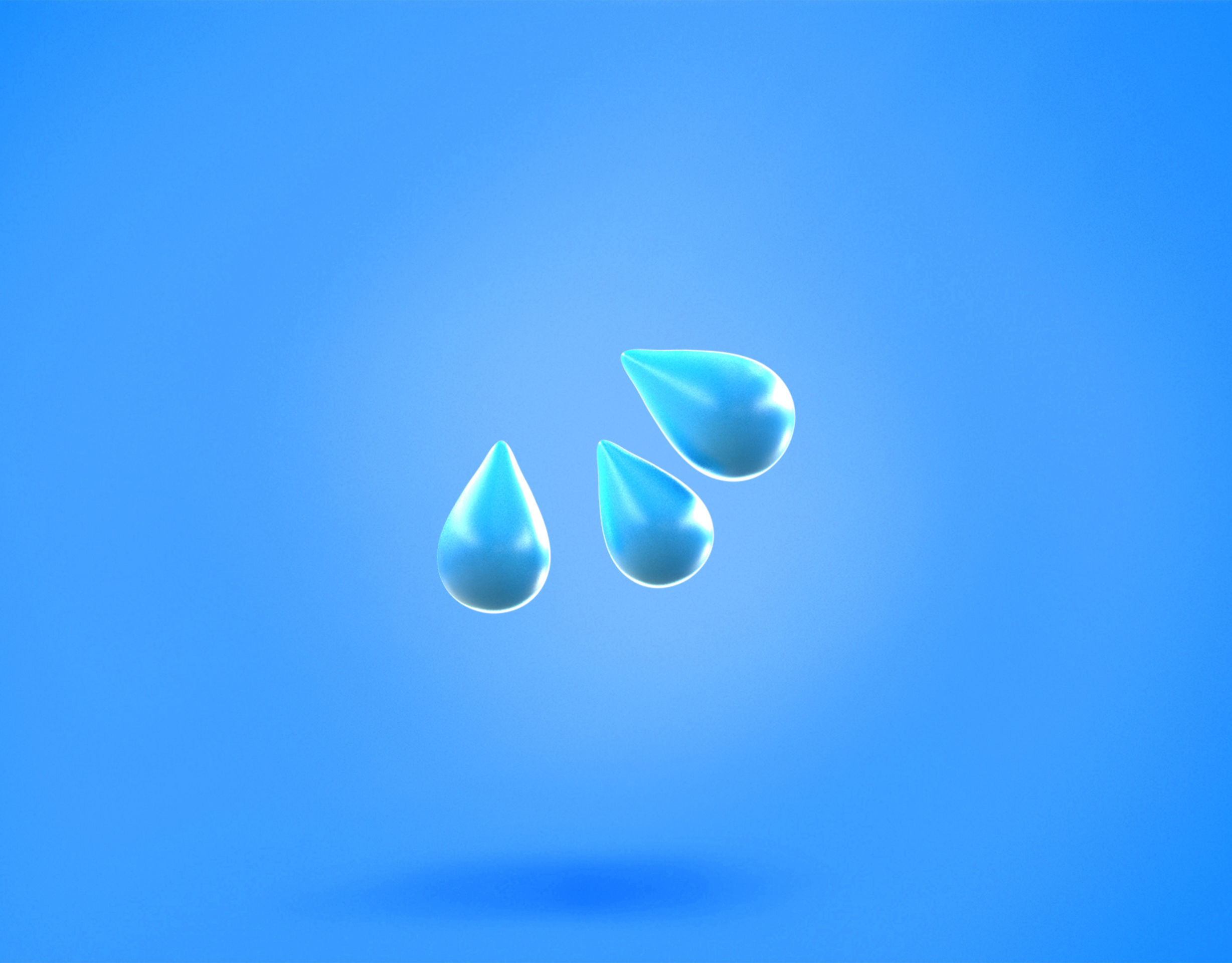 Splash Drops Emoji new Animated Low-poly 3D model_3