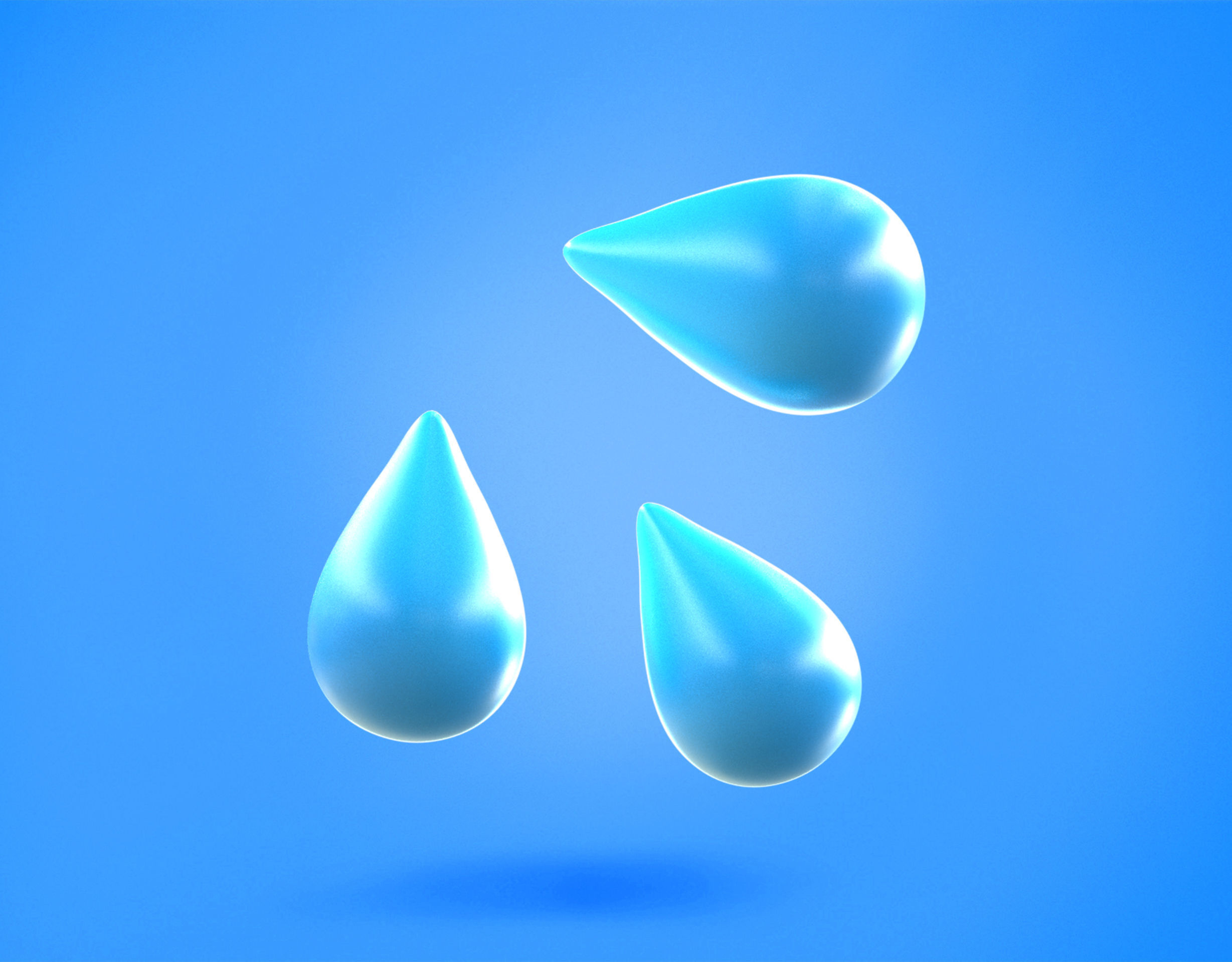 Splash Drops Emoji new Animated Low-poly 3D model_8