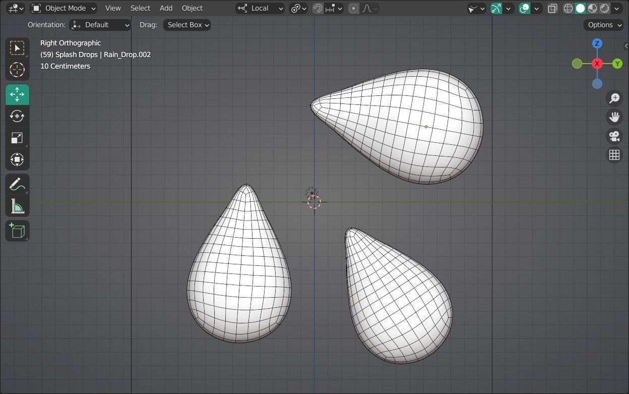 Splash Drops Emoji new Animated Low-poly 3D model_12