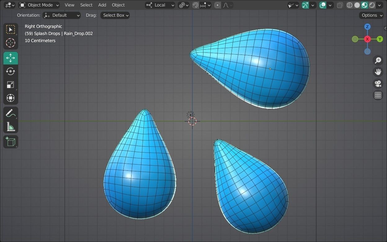 Splash Drops Emoji new Animated Low-poly 3D model_14