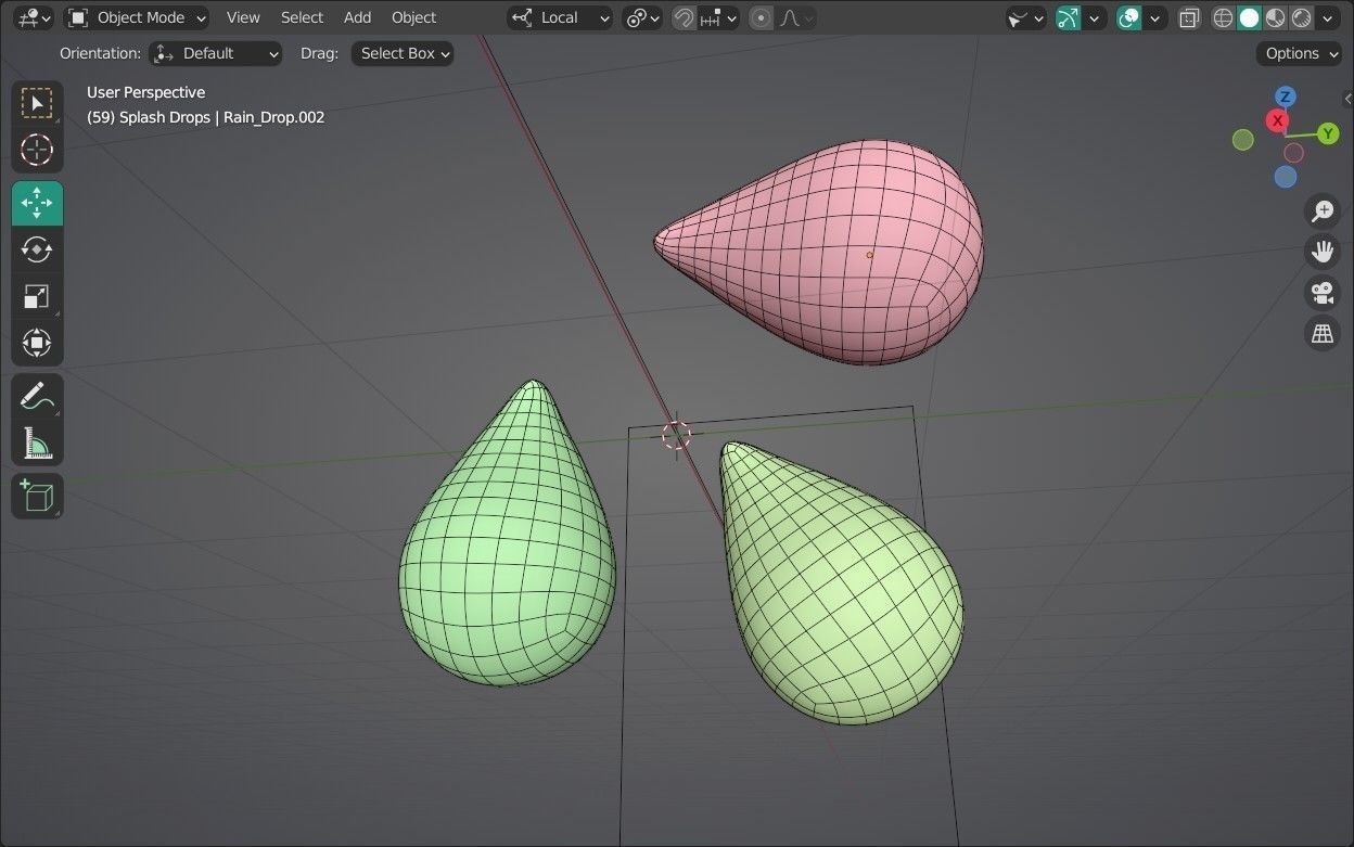 Splash Drops Emoji new Animated Low-poly 3D model_13