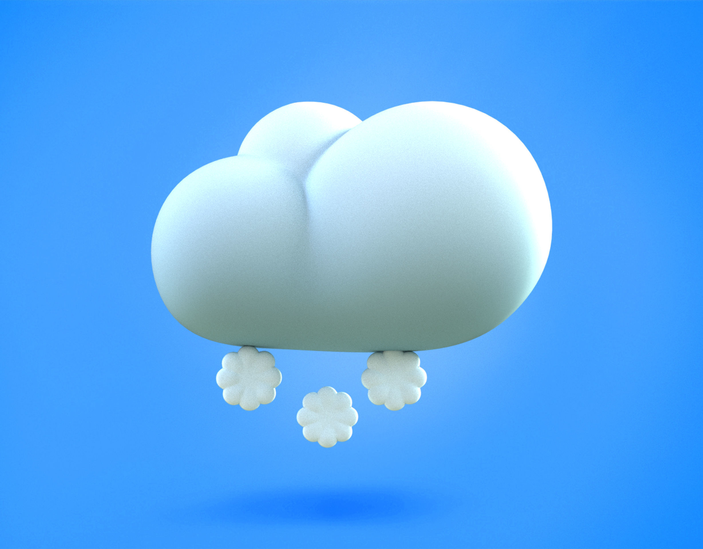 Snowy Emoji new Animated Low-poly 3D model_7