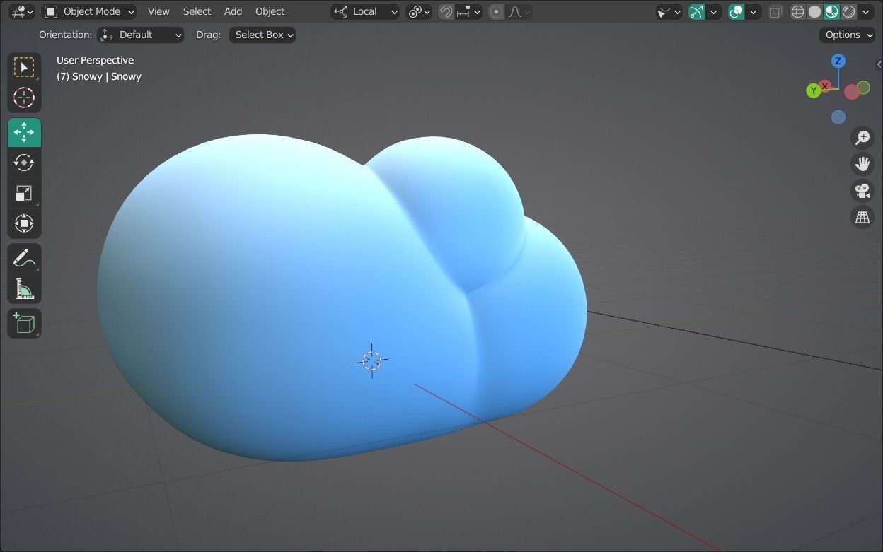 Snowy Emoji new Animated Low-poly 3D model_17