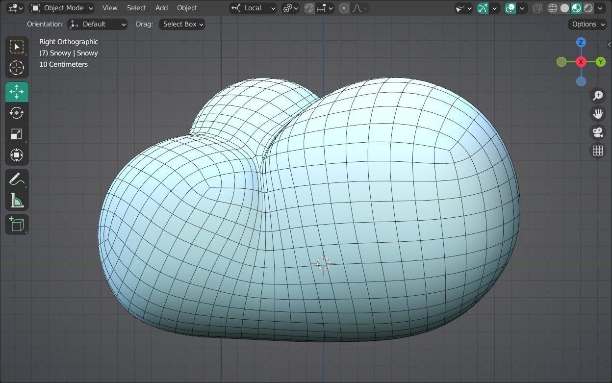 Snowy Emoji new Animated Low-poly 3D model_14