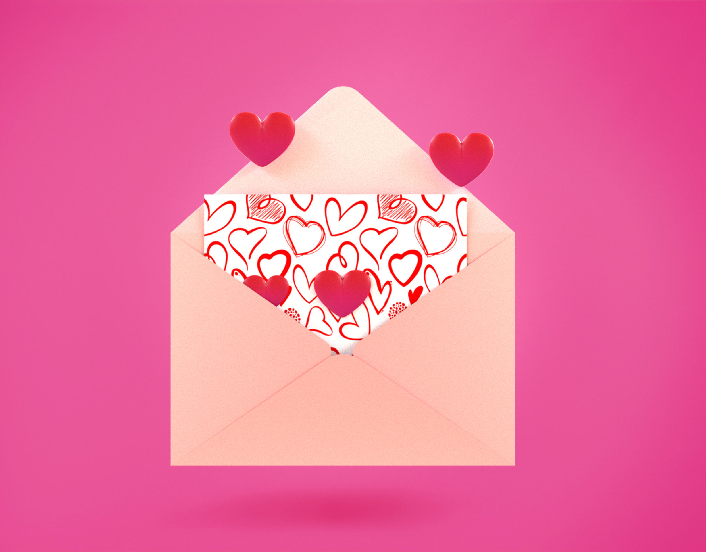 Love Letter Emoji new Animated Low-poly 3D model_8