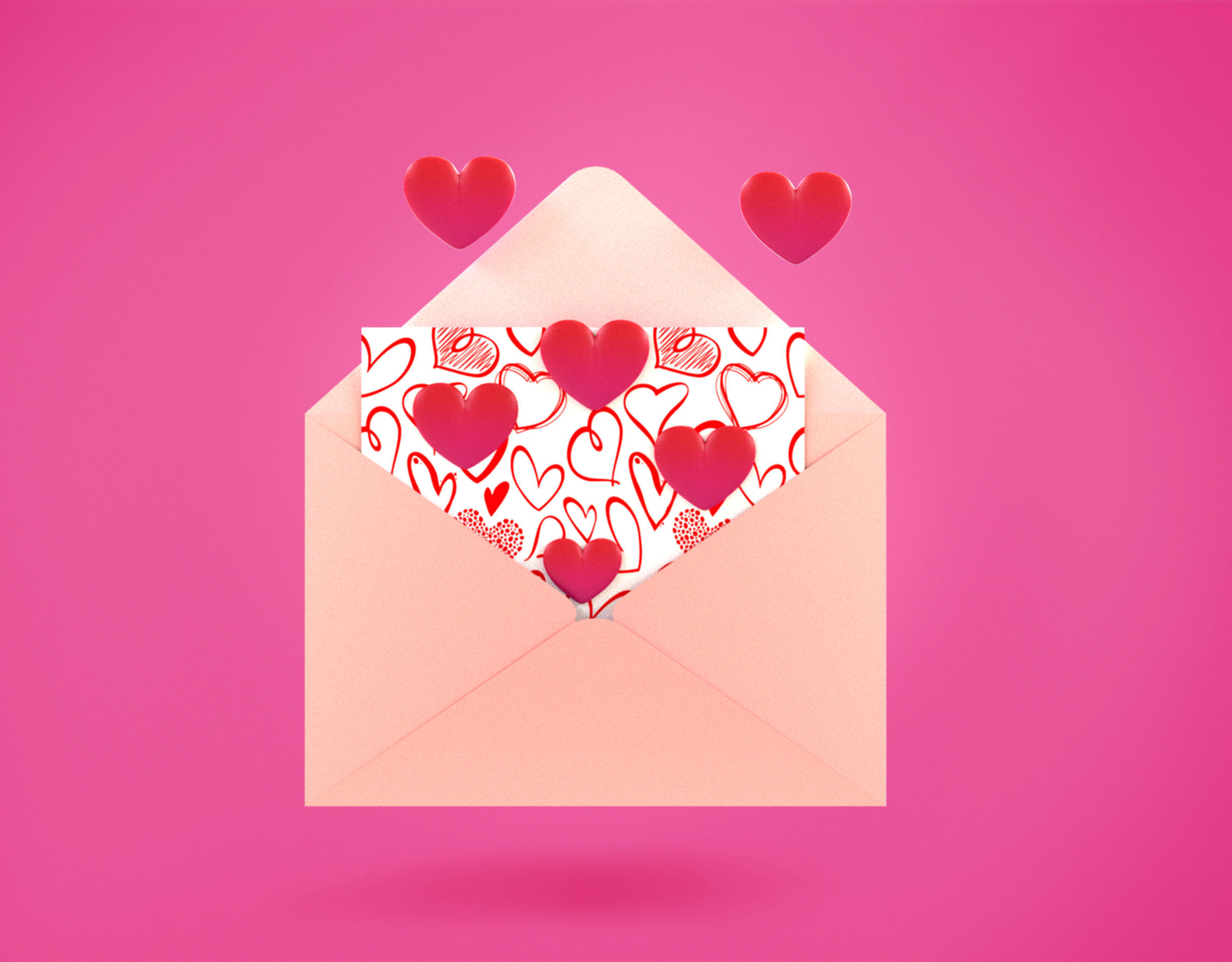Love Letter Emoji new Animated Low-poly 3D model_9