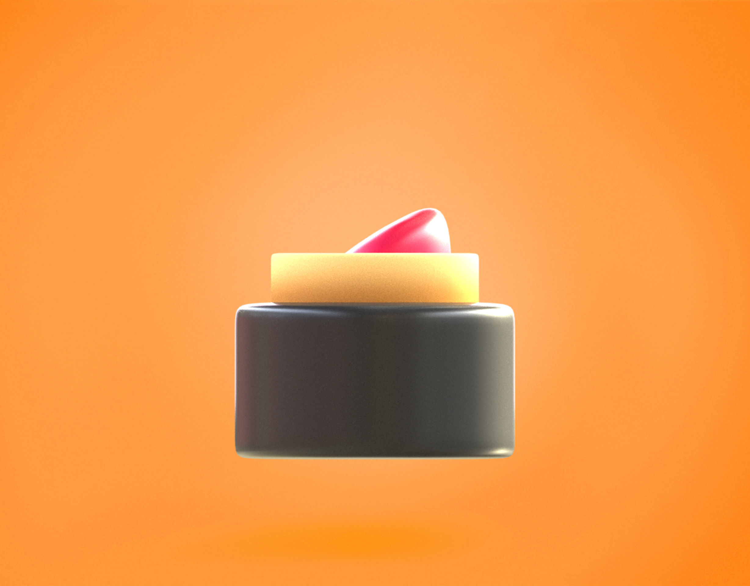 Lipstick Emoji new Animated Low-poly 3D model_5