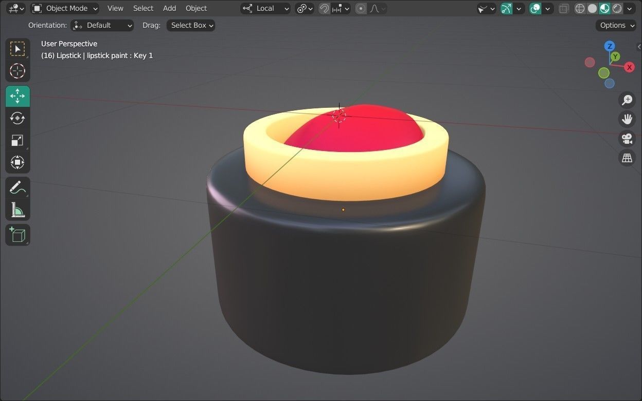 Lipstick Emoji new Animated Low-poly 3D model_14