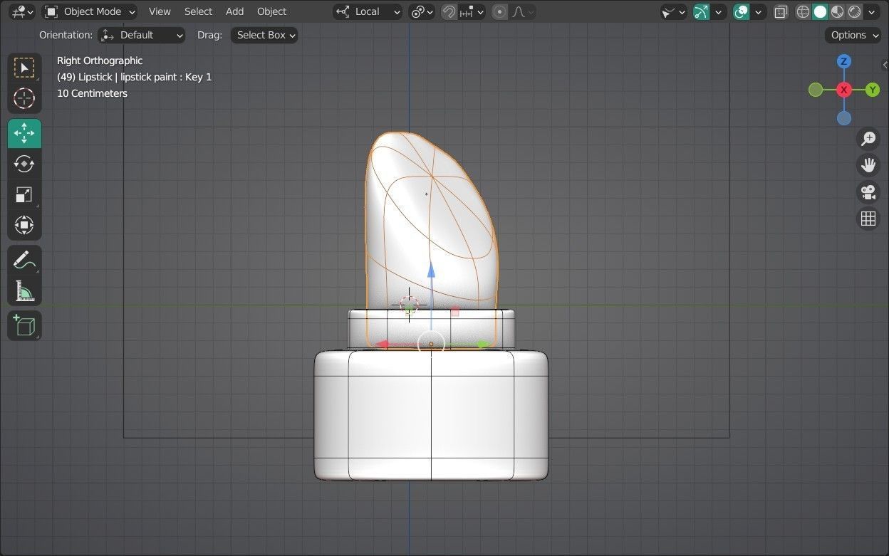 Lipstick Emoji new Animated Low-poly 3D model_16