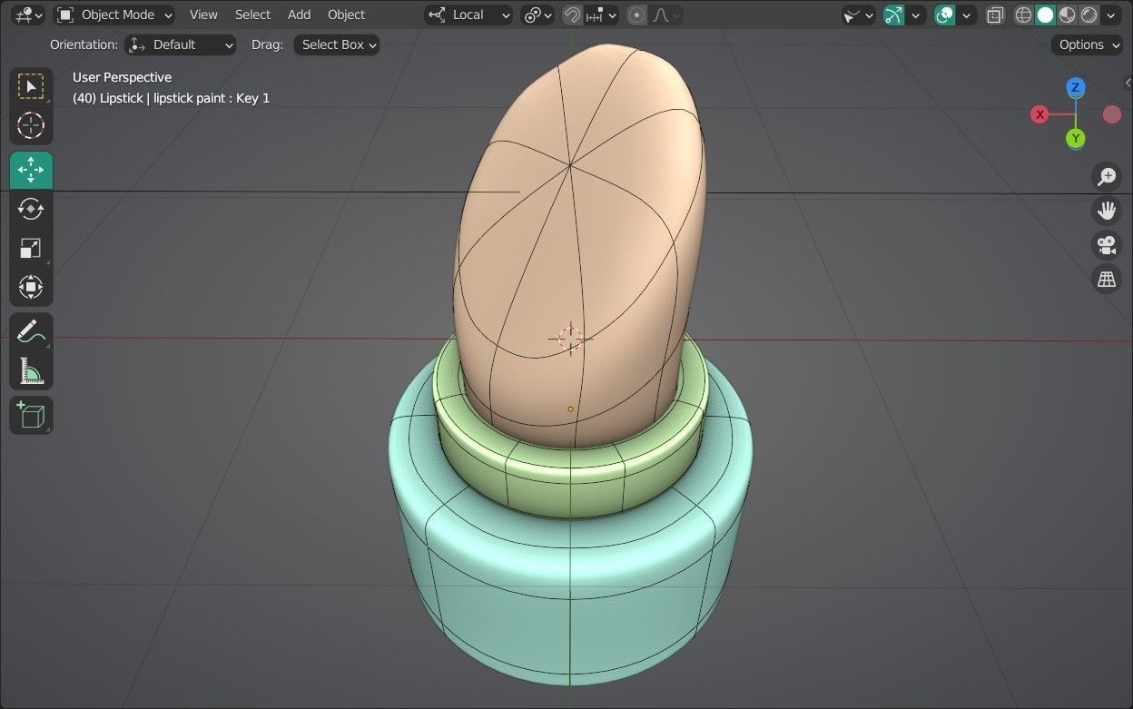 Lipstick Emoji new Animated Low-poly 3D model_17