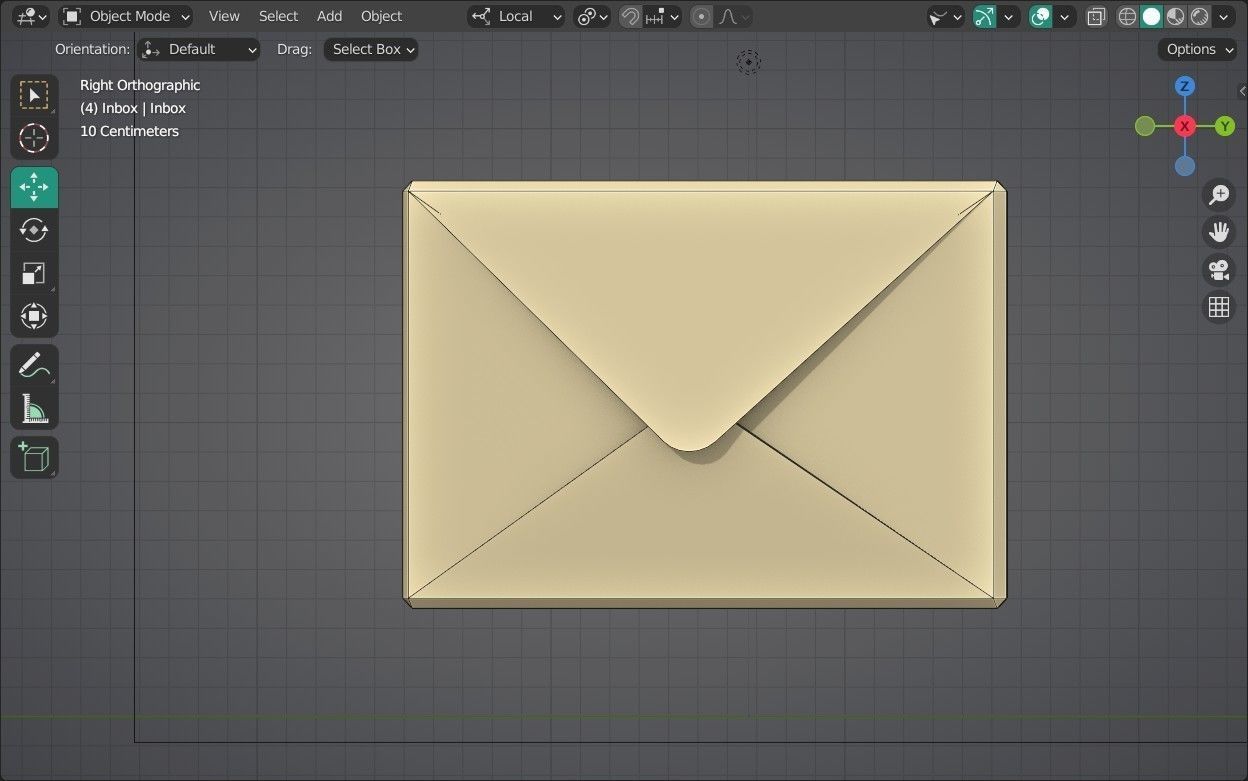 Inbox Emoji new Animated Low-poly 3D model_17