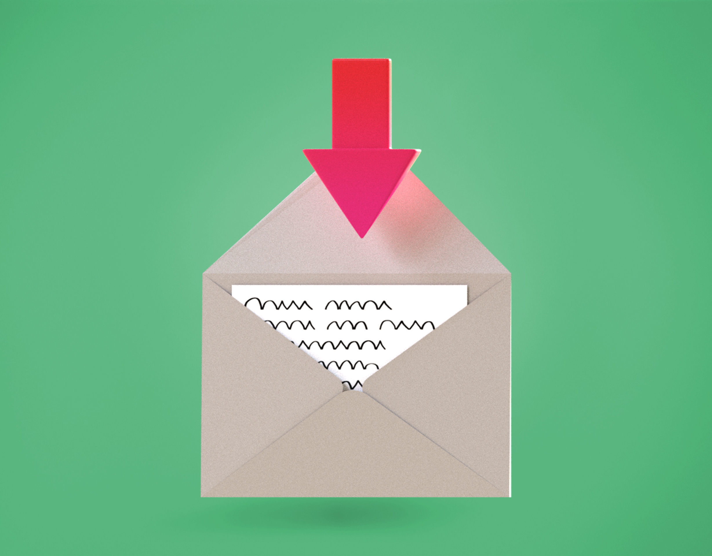 Inbox Emoji new Animated Low-poly 3D model_4