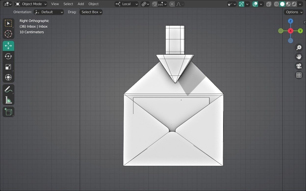Inbox Emoji new Animated Low-poly 3D model_16