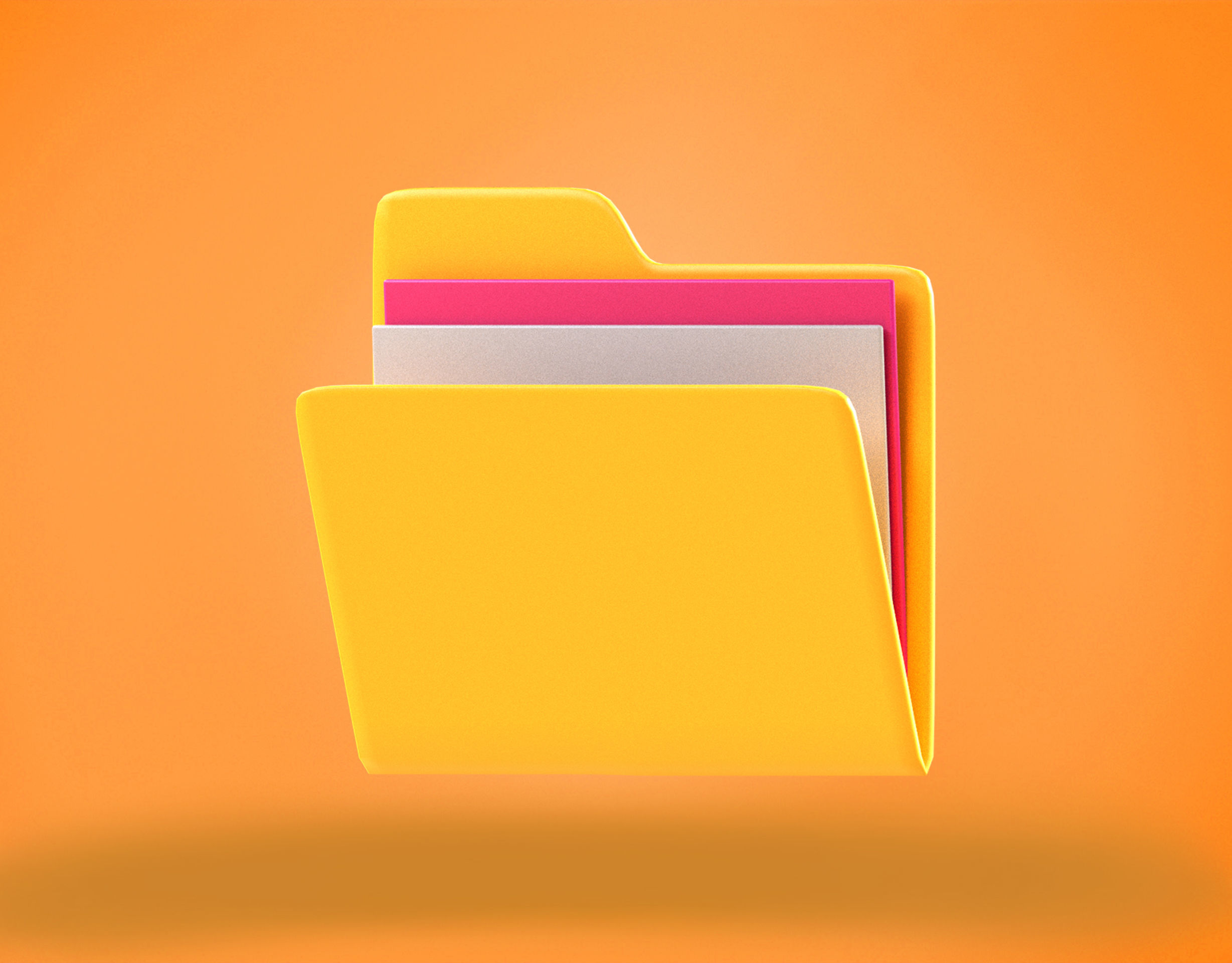 File Folder Emoji new Animated Low-poly 3D model_7