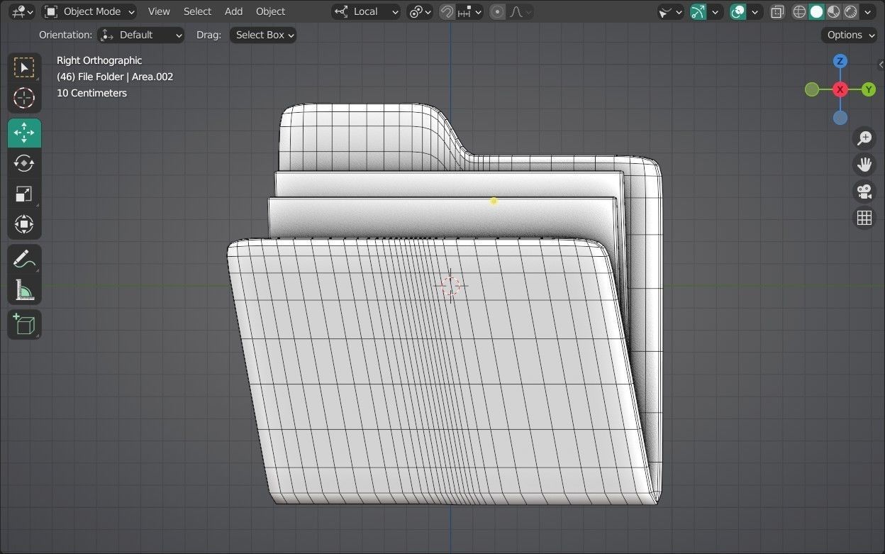 File Folder Emoji new Animated Low-poly 3D model_14