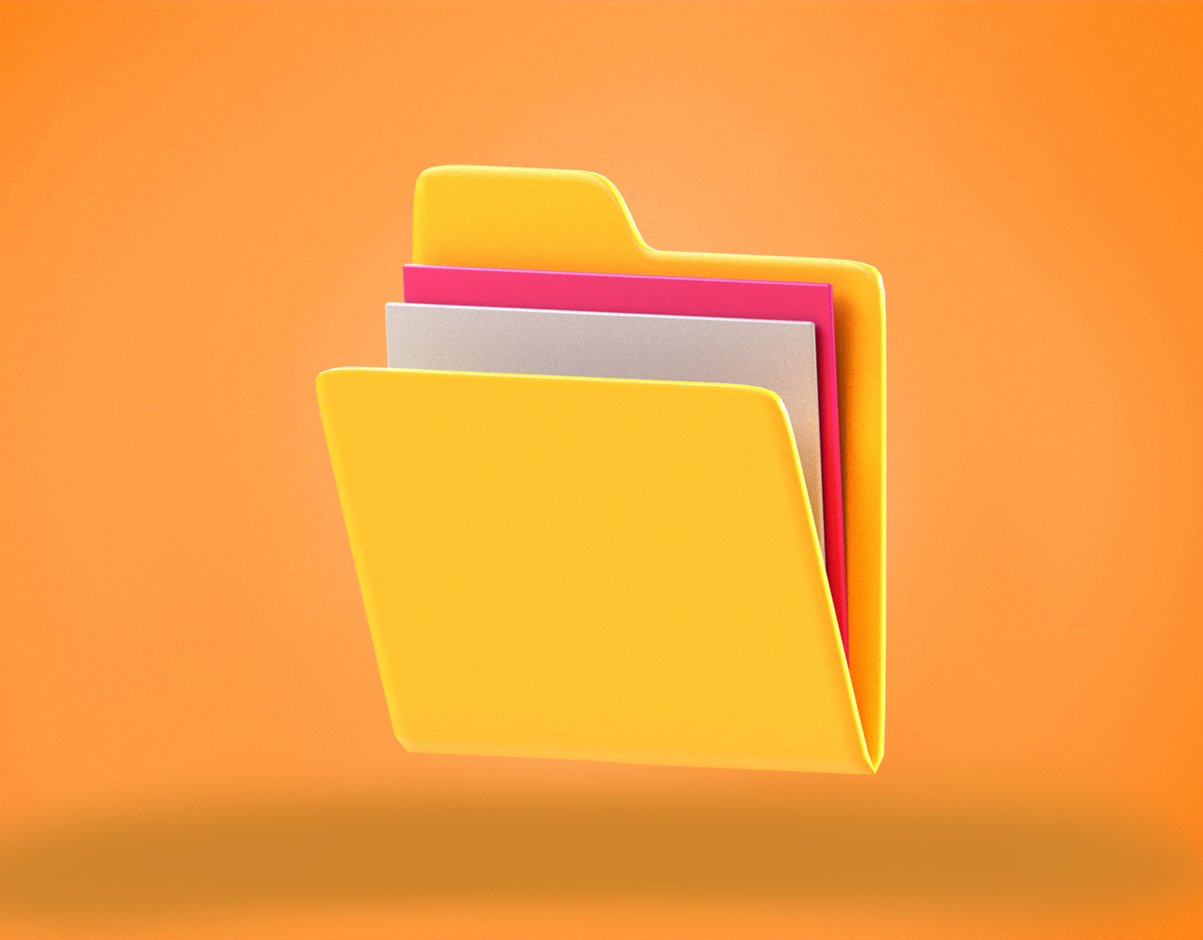 File Folder Emoji new Animated Low-poly 3D model_2