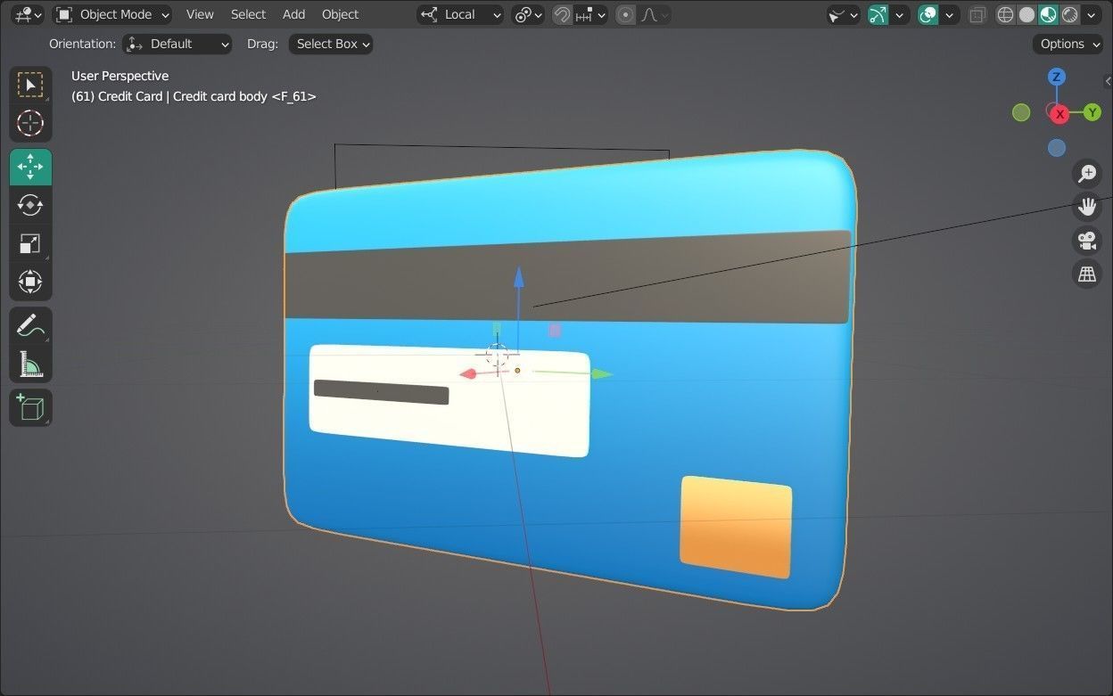 Credit Card Emoji new Animated Low-poly 3D model_12