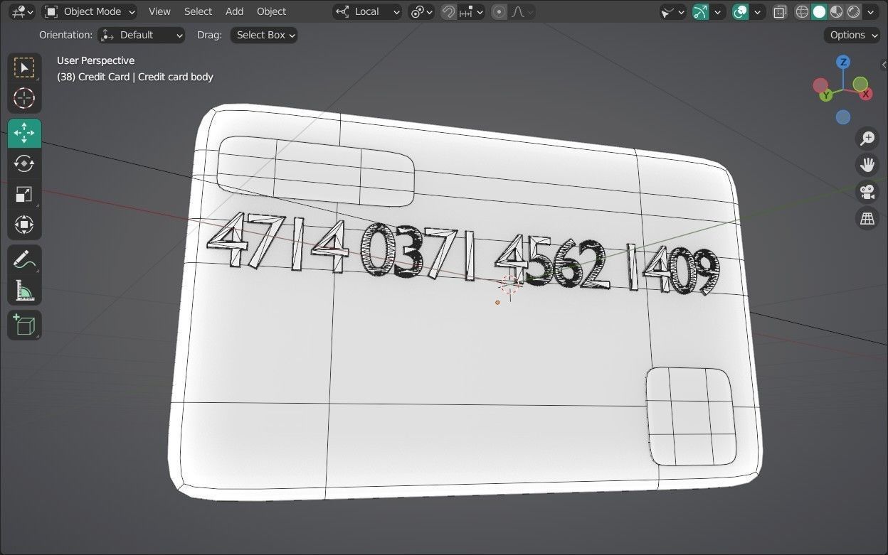 Credit Card Emoji new Animated Low-poly 3D model_16