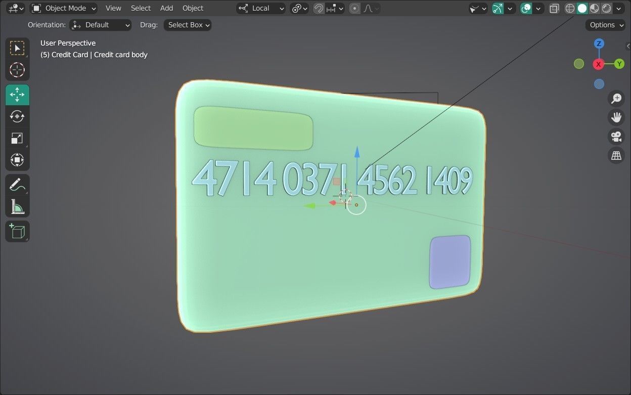 Credit Card Emoji new Animated Low-poly 3D model_14