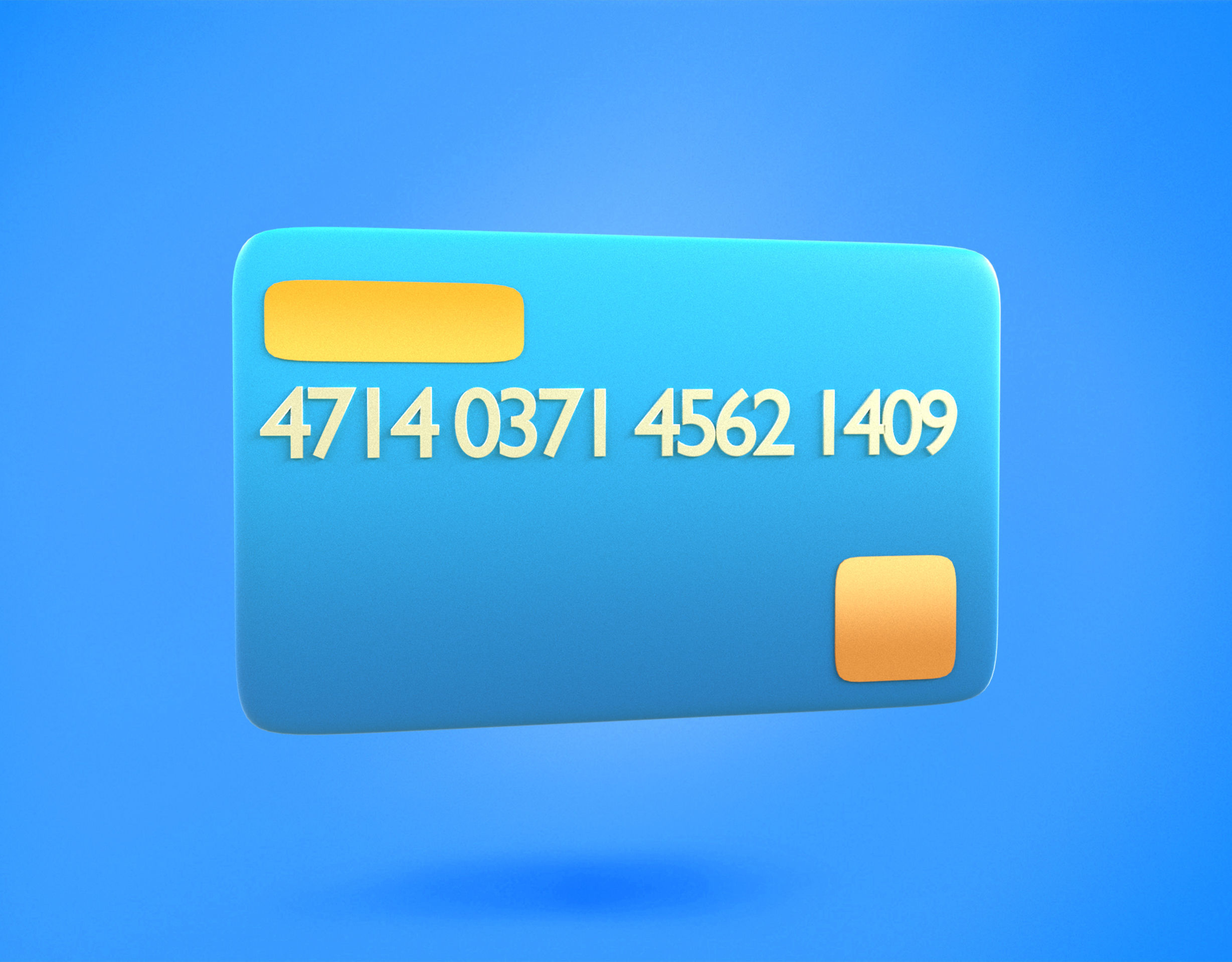 Credit Card Emoji new Animated Low-poly 3D model_2