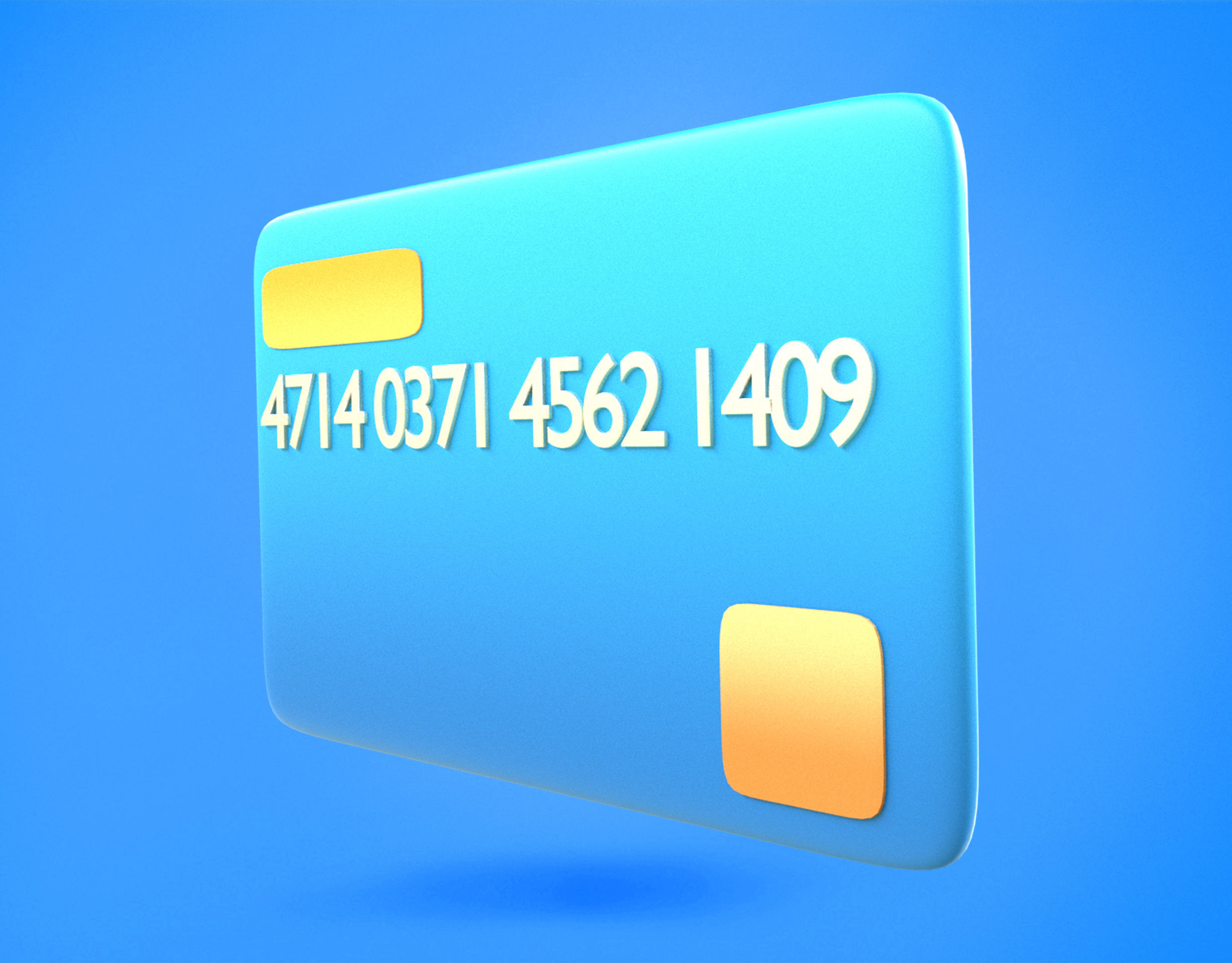 Credit Card Emoji new Animated Low-poly 3D model_5