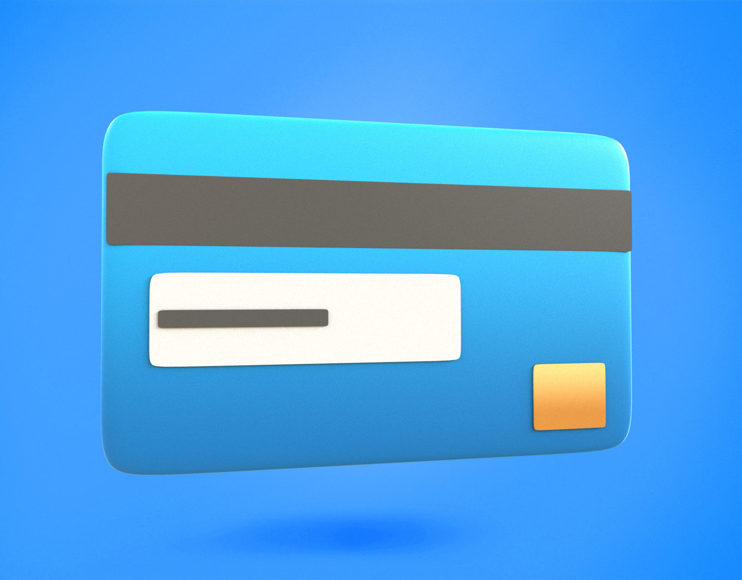 Credit Card Emoji new Animated Low-poly 3D model_8